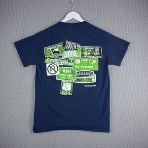 Brock Hampton Historic Route Navy Tee Mens Medium